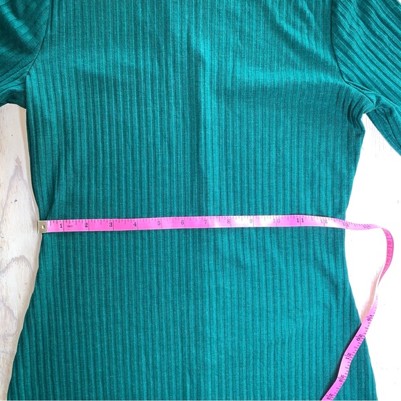 NWOT Venus Ribbed Mock Neck Midi Body Con Dress - Picture 7 of 12